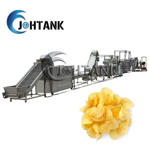 200kg/500kg/1000kg Máquina de fabricación de papas fritas completamente automática Línea de producción de papas fritas congeladas