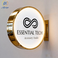 Boîte à lumière LED double face, enseigne lumineuse, restaurant, café, boutique, enseigne lumineuse pour entreprise, enseigne lumineuse extérieure personnalisée