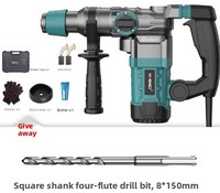 Marteau perforateur électrique 3-en-1 SUNJOY 110V, briseur de béton, perceuse rotative SDS, perceuse à percussion, garantie 3 ans pour usage industriel et bricolage