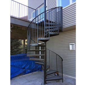 Código de construção exterior usado escada espiral moderna - Product Image 1
