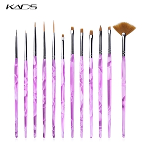 KADS 12 ชิ้น/เซ็ตชุดแปรงคริสตัลสำหรับเล็บแบบมืออาชีพสำหรับการออกแบบเล็บ เครื่องมือทาสีเล็บ เครื่องมือวาดภาพที่น่าทึ่ง - Product Image 2