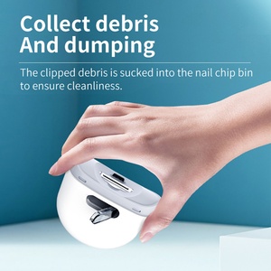 Coupe-ongles électrique intelligent automatique pour pédicure, polissage LED, sûr et indolore, pour bébés, adultes, chiens, USB - Product Image 4