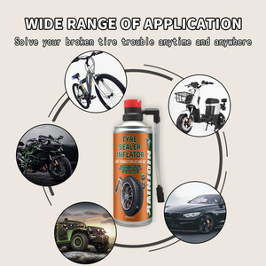Fluido Riparatore <span class=keywords><strong>per</strong></span> Pneumatici 450ml in <span class=keywords><strong>Bomboletta</strong></span> Metallica, Sigillante Autogonfiante <span class=keywords><strong>per</strong></span> Auto, E-Bike e Biciclette - Product Image 2