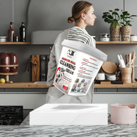 La crème nettoyante personnalisable en acier inoxydable de 500g protège la surface du robinet et du capot de cuisinière produits chimiques ménagers polyvalents