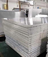 Panneau en nid d'abeille en alliage d'aluminium 4x8 pouces Panneau composite blanc Matériau ignifuge pour la décoration intérieure Finition anodisée