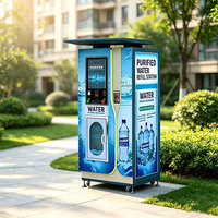 Distributeur Automatique d'Eau Pure ou Froide 24h/24, Nouveau Modèle 2026 avec Conception Antivol et Anti-Vandalisme