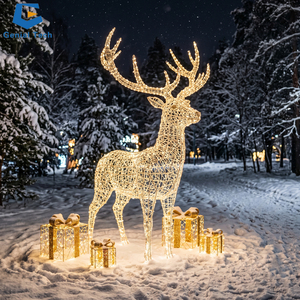 Experiencias Inmersivas de Esculturas Luminosas Navideñas, Luces Festivas Personalizadas de Santa Claus para Parques Temáticos y <span class=keywords><strong>Destinos</strong></span> Turísticos - Product Image 6