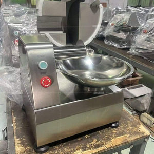 Hachoir-mélangeur sous vide commercial haute performance 5L pour légumes et viande, machine de découpe silencieuse pour farce, coupe-viande à bol - Product Image 5