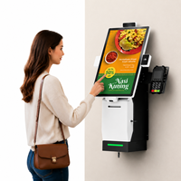 Terminal de Pago con Pantalla Táctil Inteligente para Pedidos de Autoservicio, con Código QR y Tarjeta, para Soluciones de Servicio de Alimentos en Cafeterías