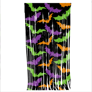 Tela de Fondo Decorativa para Fiesta Temática de Halloween 2025 con Diseño de Calabazas, Fantasmas y Murciélagos - Product Image 6