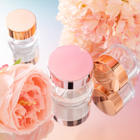 Kemasan Kosmetik Transparan Mewah Baru Botol 5/10/15/20/30/50/80G Wadah Krim dengan Tutup Emas