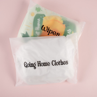 Givré PE Ziplock Sacs Réutilisable Vêtements Chaussures Vêtement Cadeau Bijoux Emballage En Plastique Fermeture Éclair Sacs pour Vêtements