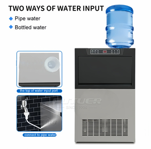 Máquina de Hielo en Cubos de Cristal para Restaurante y Bar, de Alta Calidad, Producción de 40kg, 50kg, 60kg, 80kg, 100kg por Día, Venta al Por Mayor de Fábrica - Product Image 1
