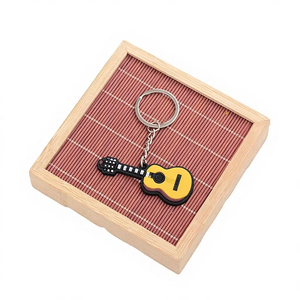 Porte-clés en gros pour instruments de musique : Guitare, Ukulélé, Piano, Kalimba, Violon – Idéal comme cadeau - Product Image 2