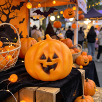 Jouets anti-stress Halloween en forme de citrouille à l'huile de coco, jouets sensoriels moulables en vaseline pour enfants de 5 à 7 ans, unisexe