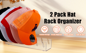 OEM Brand <strong>Store</strong> Acrylic Panama Hat Display Rack Counter Tabletop Baseball Cap Organizer for New Era <strong>NBA</strong> NFL Accessories Storage - Product Image 5