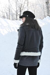 New Design Women Shearling Merino <b>Fur</b> <b>Coat</b> - Product Image 4