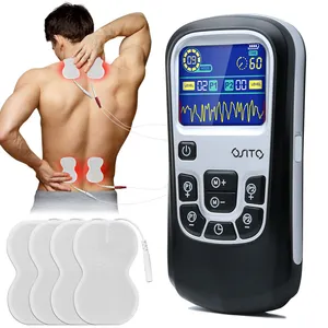 Unité EMS TENS numérique masseur d'impulsions électronique portable stimulateur musculaire pour les maux de dos massothérapie soins de santé personnels