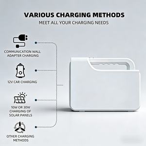 Station d'alimentation portable numérique et LED avec sortie AC, batterie LiFePO4 à chargement solaire, OEM de luxe, vente chaude en Afrique, pour ordinateur portable - Product Image 4