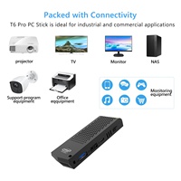 Mini PC T6 Intel Z8350 2G 32G Wins10, clé TV, boîtier TV, mini PC sans ventilateur, ordinateur industriel quadricœur, mini PC de bureau T6