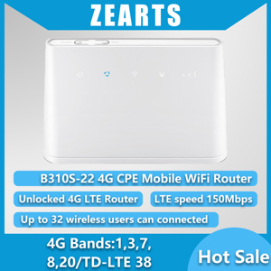 เราเตอร์ไร้สาย HKCC Unlocked B310s-22 LTE CPE 4G 300Mbps แบบดูอัลแบนด์ พร้อมช่องใส่ซิม 2 เสาอากาศ ไฟร์วอลล์ และ QoS 4 พอร์ต LAN รองรับ WPS - Product Image 1