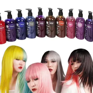 Professional Salon Use 28 Colors Temporary Hair Color Shampoo Semi Permanent Repair Damaged Hair Color Conditioner