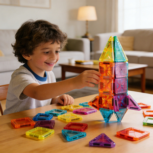 Juguete de Bloques de Construcción Magnéticos Portátil de Alta Calidad, Adecuado para la Educación Preescolar para Entrenar el Cerebro de los Niños - Product Image 2