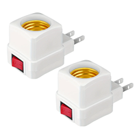 E27 ampoules LED support de base de prise EU US AU adaptateur de prise interrupteur marche/arrêt accessoires d'éclairage