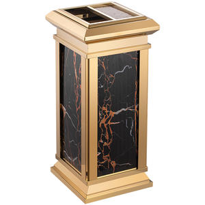 Poubelle d'hôtel écologique, bac commercial vertical <span class=keywords><strong>en</strong></span> acier inoxydable, <span class=keywords><strong>entrée</strong></span> d'ascenseur pour le couloir du hall, cendrier spécial pour - Product Image 1