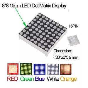 Chất Lượng Cao 1.9Mm Pitch Kích Thước Nhỏ 8X8 RED Led Matrix Hiển Thị Cathode Chung/Anode Chung - Product Image 6