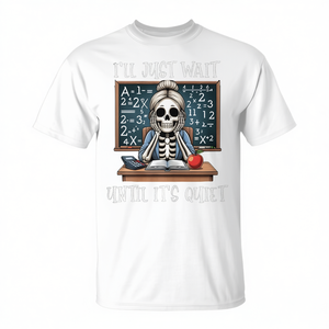 T-shirt pour femme Halloween Teacher I'll Just Wait Until Its Quiet - Product Image 2