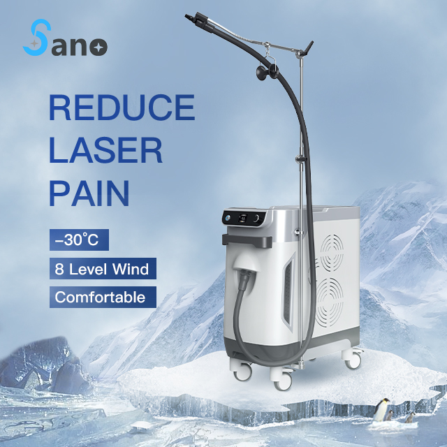 Portable -30C Zimmer Cryo 6 Therapy Cold air Skin Cooling Device During Laser Skin Cooler Treatment