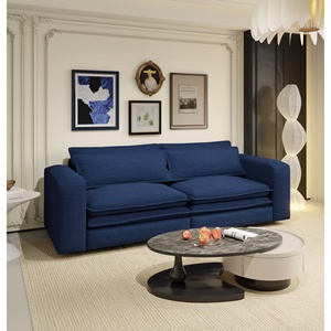 King Size Foldable Convertible Sleeper <b>Sofa</b> <b>Bed</b> 3 Seat Chaise Lounge with 2 Lumbar Pillows Velvet Upholstery for Living Room - Product Image 1