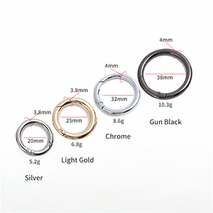 In lega di zinco Multi-Colo cerchio gancio a scatto O anelli borsa tracolla moschettone fibbia molla speciale borsa parti accessori - Product Image 6