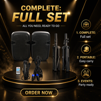 Système Stéréo Sans Fil TWS 800W avec Paire d'Enceintes Amplifiées 8 Pouces pour Concerts, Karaoké et Clubs
