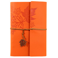 Carnet de notes A5 de style rétro avec logo personnalisé, de haute qualité, portable, créatif, couverture en papier, nouveau journal à feuilles mobiles imprimé