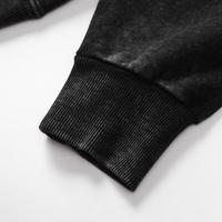 Hoodie surdimensionné vintage pour homme en molleton épais, délavé à l'acide, style streetwear de marque OEM, personnalisable