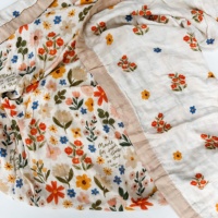 Couverture en mousseline de coton à imprimé floral, best-seller, pour poussette de bébé, couverture en mousseline pour bébé