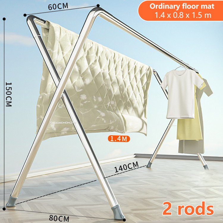Poteau double 1,4 m - Hauteur 1,5 m [Coussinet de pied standard]