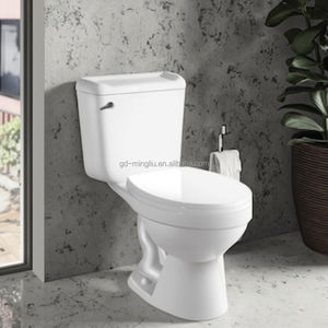 Populaire en Amérique du Sud, la toilette fendue siphonique pour salle de bain à domicile et la toilette en céramique pour salle de bain d'hôtel avec <span class=keywords><strong>réservoir</strong></span> d'eau - Product Image 1