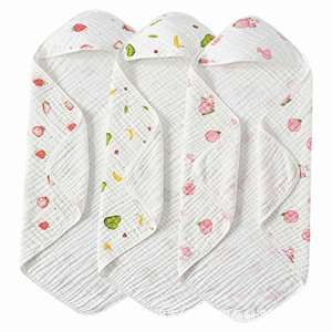 Baby Bath Towel With Hood Children Animal Pattern Cotton Bathrobe <b>Blanket</b> - Product Image 2