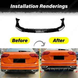 Pour MK2 Rline 2021 2022 2023 : Accessoires de modification et de décoration pour diffuseur de pare-chocs arrière automobile - Product Image 2