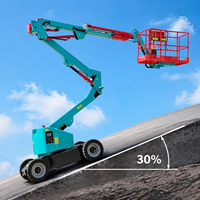 Plateforme de travail aérienne électrique automotrice Longqing TB11-TB22 avec bras articulé et nacelle télescopique, hauteur maximale 9m-20m