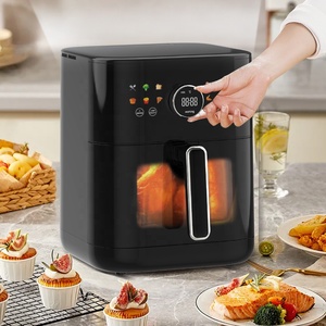 Friteuse à air de 6 L, 1800 W, fenêtre visible, intérieur sans revêtement, 12 fonctions, cuisson saine - Product Image 4