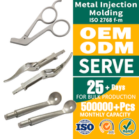 Composants d'instruments médicaux en acier inoxydable, pièces moulées par injection MIM OEM pour outils chirurgicaux et de diagnostic, provenant du fabricant d'origine