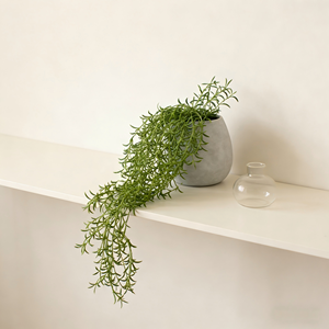 Planta Colgante Artificial de Hierba Crescent en Maceta de Cemento, <span class=keywords><strong>Gloria</strong></span>, Planta Colgante Artificial para Decoración del Hogar y Oficina - Product Image 5