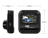 Caméra de tableau de bord DVR de voiture à double objectif HD 1080P, caméra avant et arrière, enregistreur vidéo