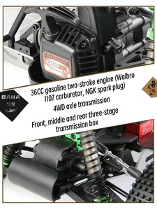 ROFUN 2026 Nouveau BAHA5S BAHA 5S Buggy <span class=keywords><strong>RC</strong></span> 4x4 à essence Nitro RTR Télécommandé Camion Baja à essence <span class=keywords><strong>Moteur</strong></span> 36CC Deux Temps CNC - Product Image 3