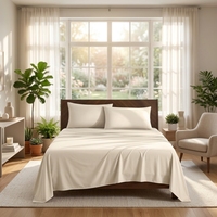 Draps en bambou 400TC, diverses couleurs, ensemble de draps en bambou naturel doux et rafraîchissant