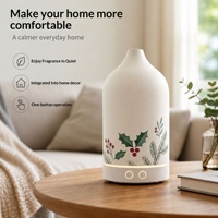 Diffuseur d'arômes en céramique FANER - Diffuseur à brancher ultra-silencieux (<36dB) avec fonction minuterie, modèle compact pour bureau, brume fine pour la maison et le bureau